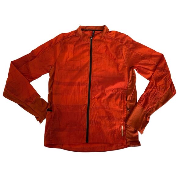 REI On the Trail Run Jacket Men S Orange Lightweight Packable Hiking Outdoor - Picture 1 of 10